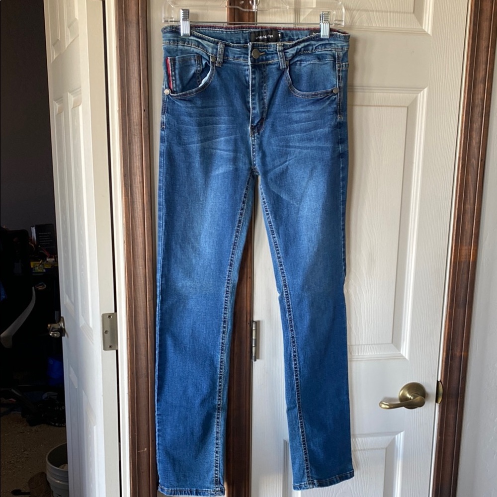 Boy’s Blue Jeans- skinny Comfort Stretch